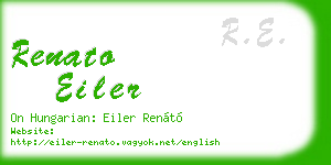 renato eiler business card