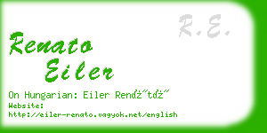 renato eiler business card